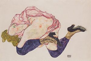 Egon Schiele: Primeros años, Primera época vienesa y analogía con Klimt, Caso Neulengbach