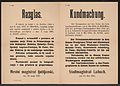 Einstellung des Privatautomobilverkehrs - Kundmachung - Laibach - Mehrsprachiges Plakat 1915.jpg