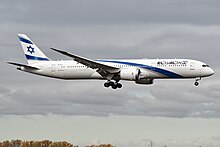 El Al Boeing 787-9 Dreamliner El Al B787-9 (4X-EDC) @ LHR, Oct 2019.jpg