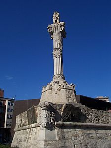 Català: Estàtua a Mariano Álvarez de Castro o El lleó. Italiano: Monumento a Mariano Álvarez de Castro o Il Leone.