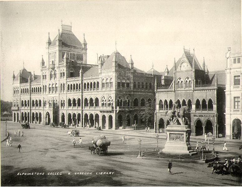 File:Elphinstone College and Sassoon Library in Bombay.jpg