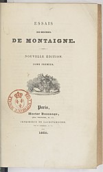 Miniatura para Ensayos (Montaigne)