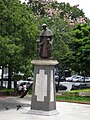 Statue of a priest in Avenida Amazonas, Belo Horizonte, 1990.