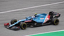 Ocon driving for Alpine-Renault at the 2021 Austrian Grand Prix FIA F1 Austria 2021 Nr. 31 Ocon.jpg
