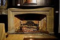 Fireplace in the Great Hall of Tudor House in Southampton.