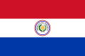 Bandeira de Paraguai de 1842 a 1954.