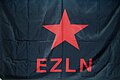 Flagg for Ejército Zapatista de Liberación Nacional (EZLN) i Mexico