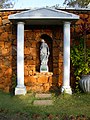 A statue in Almeida Salles Fountain representing Winter