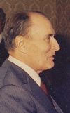 François Mitterrand, à Héricourt.