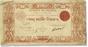 Le 5000 francs rouge.