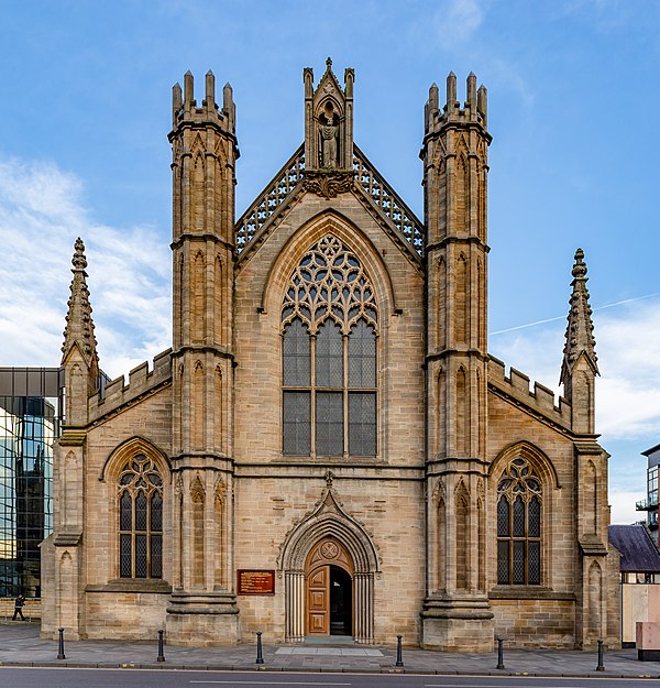 Glasgow Metropolitan Cathedral on the banks of the River Clyde