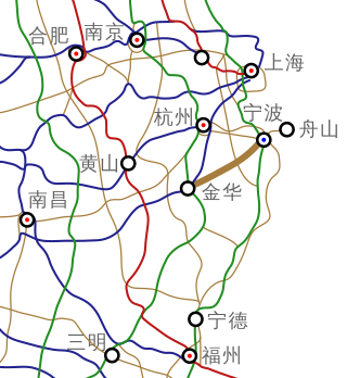 <span class="mw-page-title-main">G1512 Ningbo–Jinhua Expressway</span> Expressway in Zhejiang, China