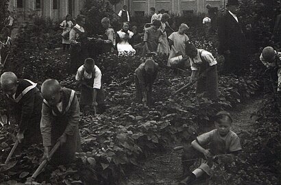 Orphanage's garden, c. 1929