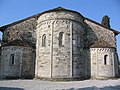 Triple apse of Basilica di Santa Giulia, northern Italy.