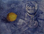 Lasi ja sitruuna kirjoittanut Petrov-Vodkin (1922, priv.coll).jpg