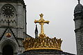 Gold crown - Basilica of the Immaculate Conception - Lourdes 2014.JPG