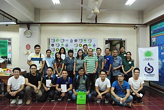 Group photo of participants at the 10th Bikol Wikipedia Anniversary ADNU