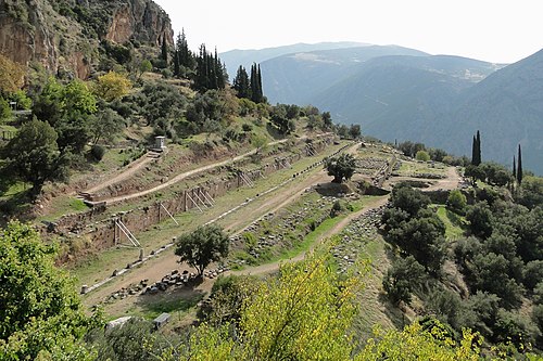View of the Gymnasium at Delphi