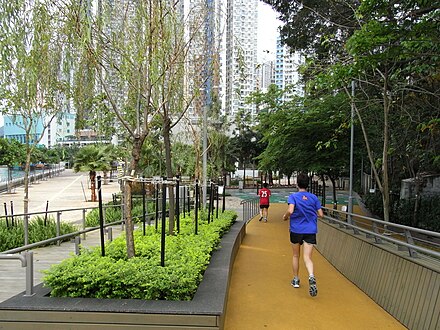 Jogging track in Hong Kong