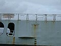 Rear Starboard quarter in 2007, her name is rusted