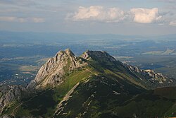 A Giewont dél felől