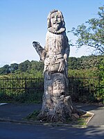 A wooden statue of the Childe of Hale, John Middleton Hale Childe 1.jpg