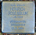 Stolperstein für Heinrich Rosenblum an der Thedinghauser Str. 46 in Bremen The production, editing or release of this file was supported by the Community-Budget of Wikimedia Deutschland. To see other files made with the support of Wikimedia Deutschland, please see the category Supported by Wikimedia Deutschland. العربية ∙ বাংলা ∙ Deutsch ∙ English ∙ Esperanto ∙ français ∙ magyar ∙ Bahasa Indonesia ∙ italiano ∙ 日本語 ∙ македонски ∙ മലയാളം ∙ Bahasa Melayu ∙ Nederlands ∙ português ∙ русский ∙ slovenščina ∙ svenska ∙ українська ∙ +/−