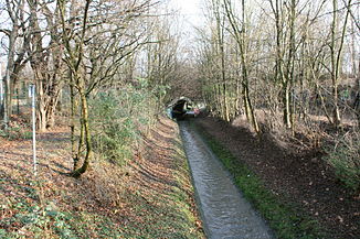 Dorneburg Bach en Wilhelmstrasse en Herne