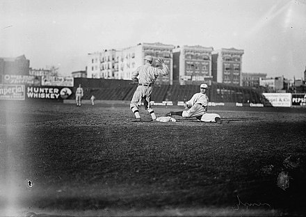 New York plays a game at Hilltop Park in 1912.