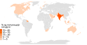 Μικρογραφία για το Ινδουισμός ανά χώρα