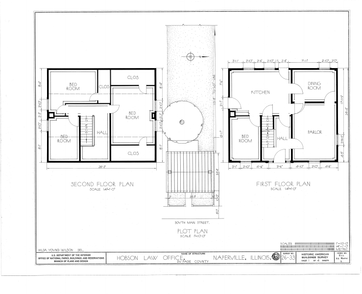 File:Hobson Law Office, 215 South Main Street, Naperville, Du Page County, IL HABS ILL,22-NAPVI,2- (sheet 1 of 4).png