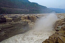 壺口瀑布西岸為宜川縣壺口鎮