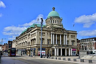 <span class="mw-page-title-main">Hull City Hall</span> Municipal building in Hull, East Riding of Yorkshire, England