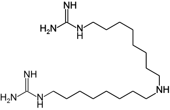 Structural formula of iminoctadine