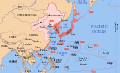The empire of Japan, and its wartime conquests in China, 1939