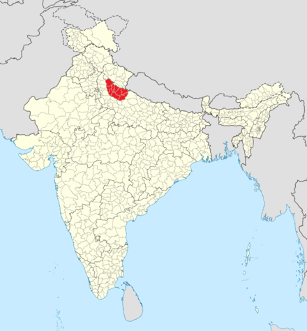 Location of Rohilkhand in India