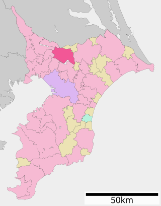 印西市在千叶县的位置