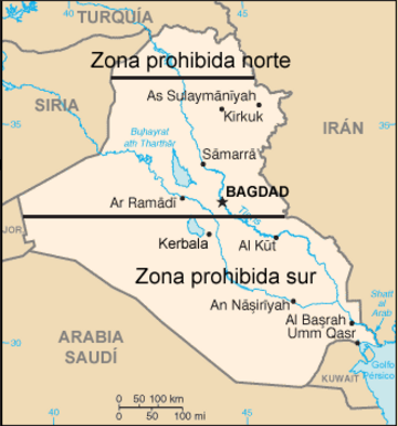 Zonas de exclusión aérea en Irak