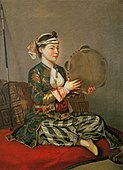 タンバリンを持つトルコ女性 (1738/1743)