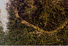 Photograph of Jefferson City and its geography from the International Space Station Jefferson City Missouri.jpg
