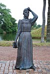 Staty över Selma Lagerlöf i Landskrona