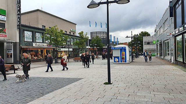 Pedestrian street in the city center