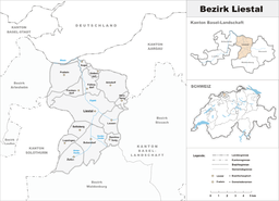 Kommuner i distriktet Liestal