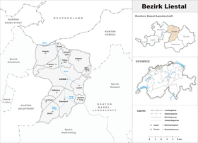 Localisation de District de Liestal