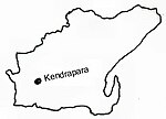 The map of Kendrapara District.