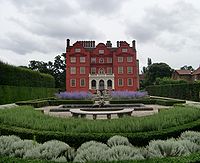 The Dutch House (Kew Palace), home of Sir Richard Levett. Later sold to the Royal family by Levett's heirs. Kew Palace - Queen's Garden.jpeg