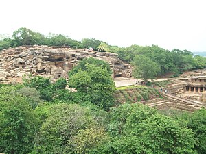 Khandagiri Höhlen von seiner besten Seite