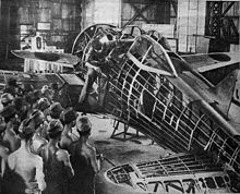 A Ki-44 at the Tokorozawa Army Maintenance School.