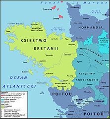 Mapa Bretanii