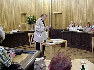 „Lauter Lügen“; Alexander May im Landgericht Hannover;während der Expo 2000 in der Veranstaltungsreihe Kulturkaleidoskop